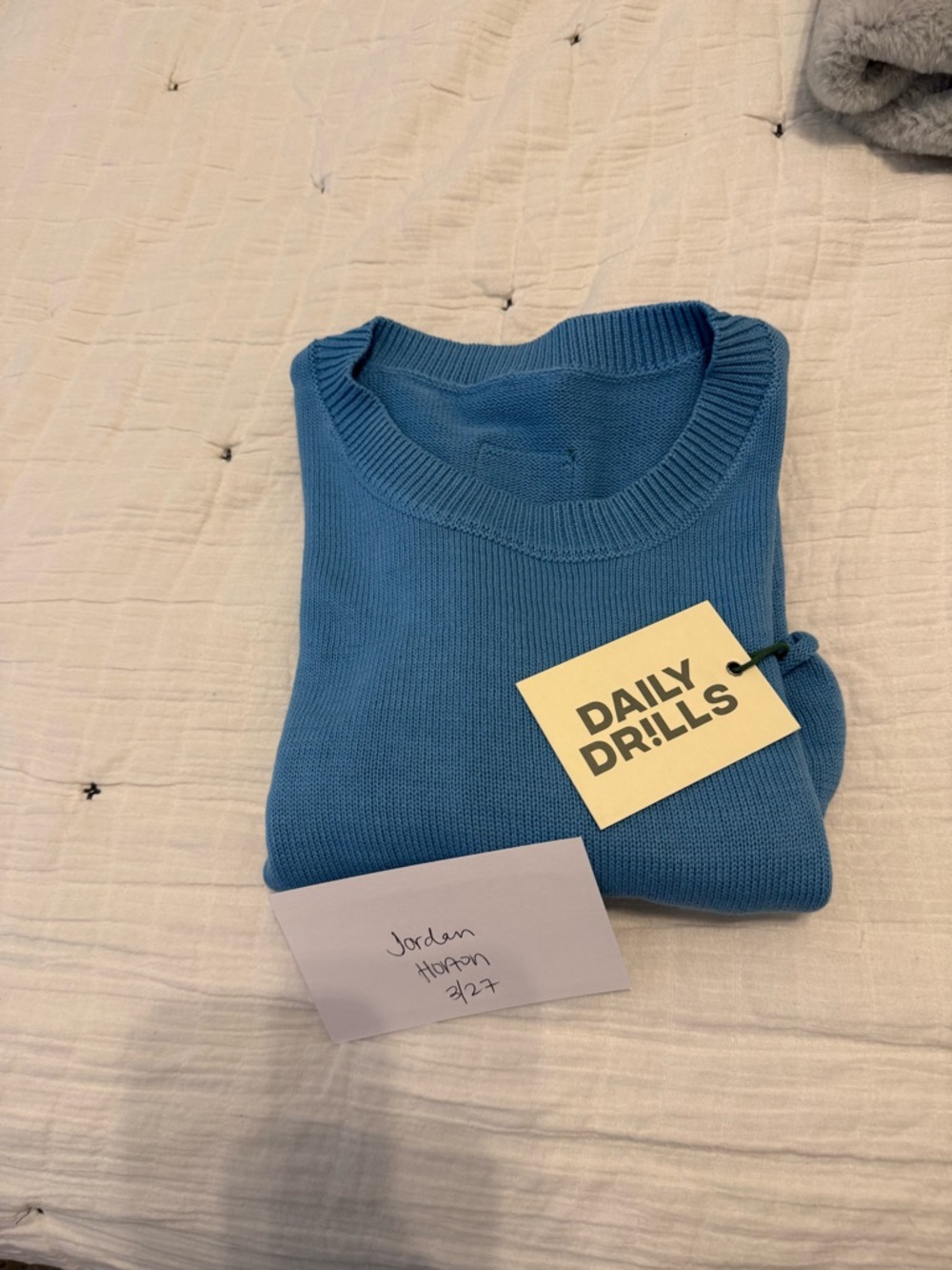 Daily Drills Beach Knit Cropped Sleeve - Malibu